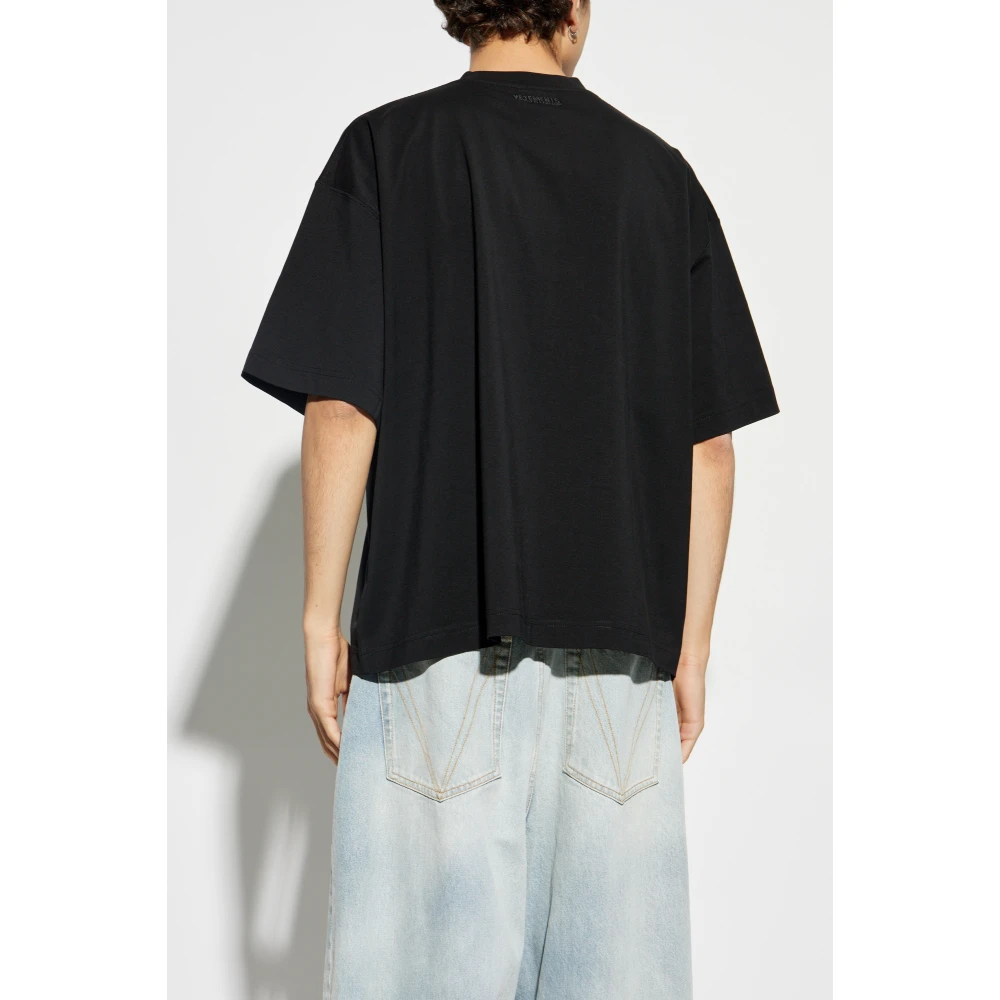 Vetements Bedrukt T-shirt Black Heren