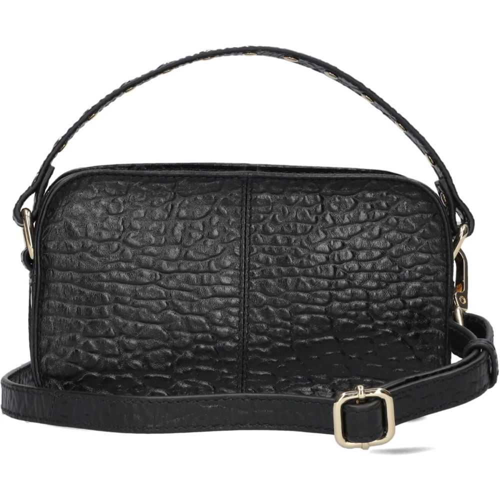 Núnoo Helena Eyelet Schoudertas Black Dames