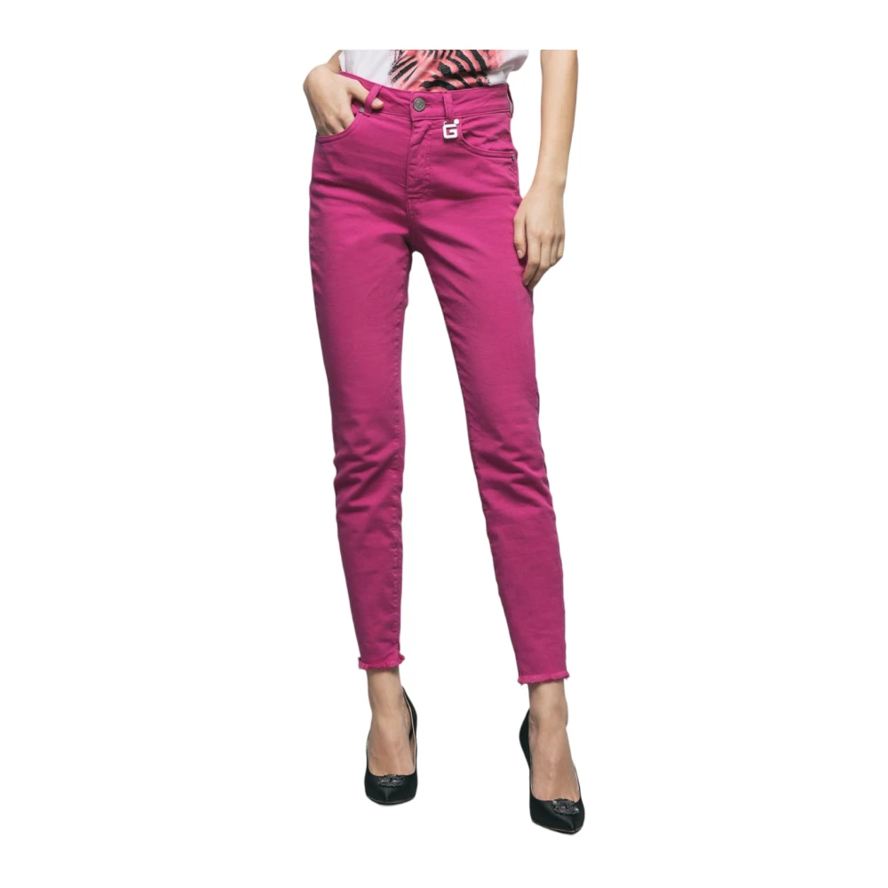 Gaëlle Paris Smalle Jeans Pink Dames