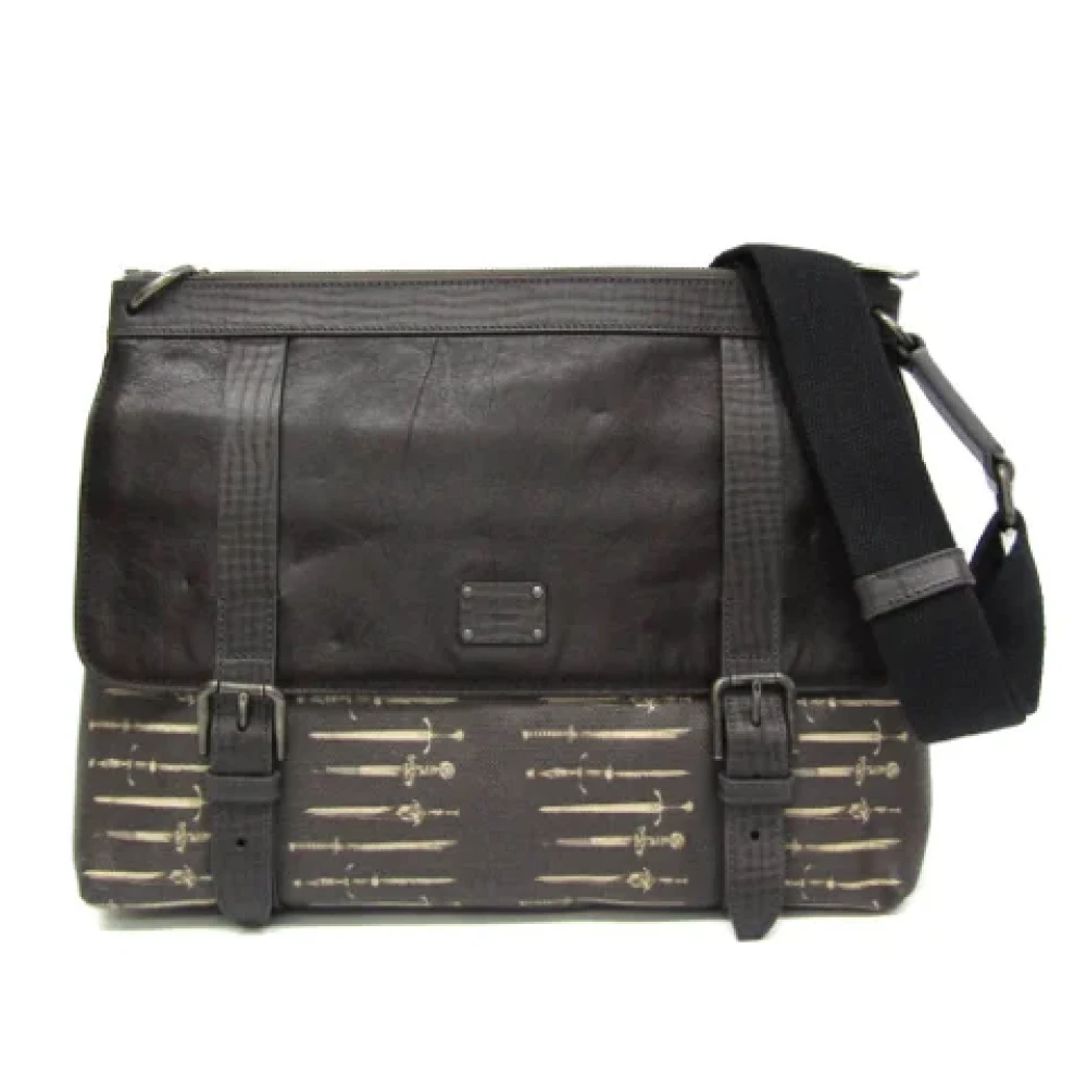 Dolce & Gabbana Pre-owned Canvas shoulder-bags Brown Dames
