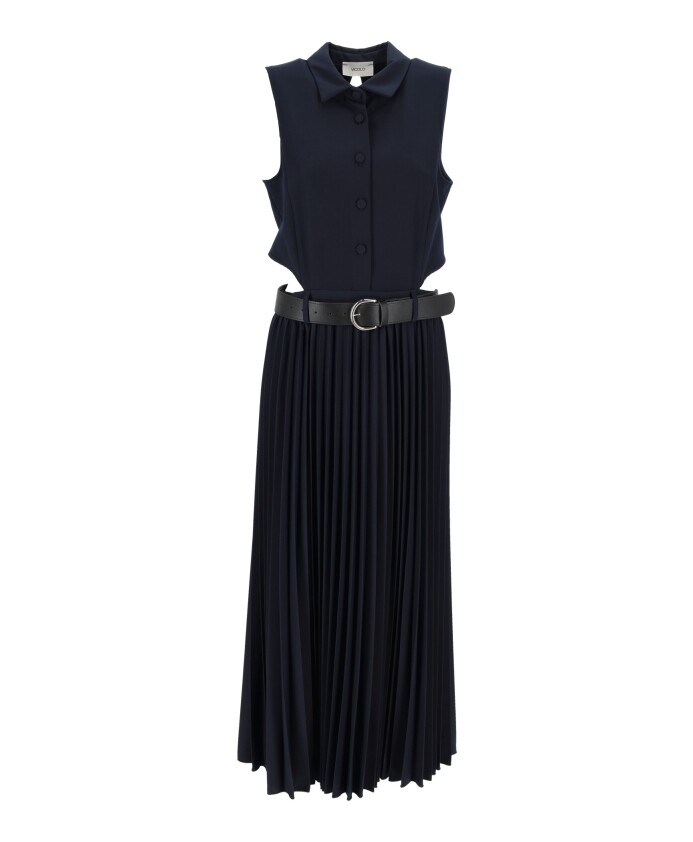 robe-bleue-avec-ceinture