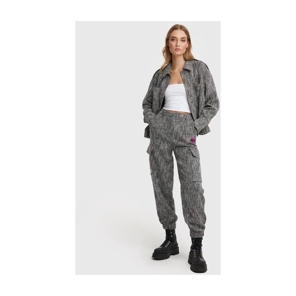 Alix The Label Geweven Bouclé Jas Gray Dames