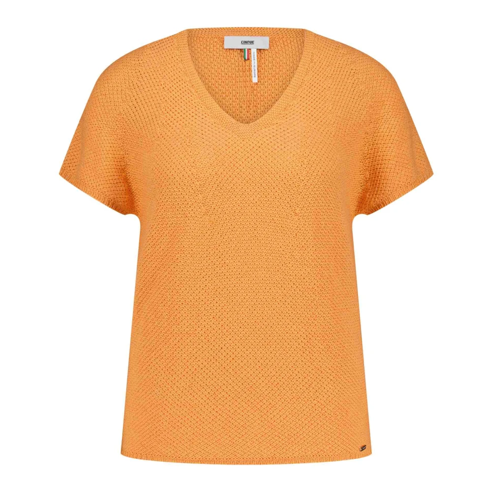 CINQUE V-neck Knitwear Orange Dames