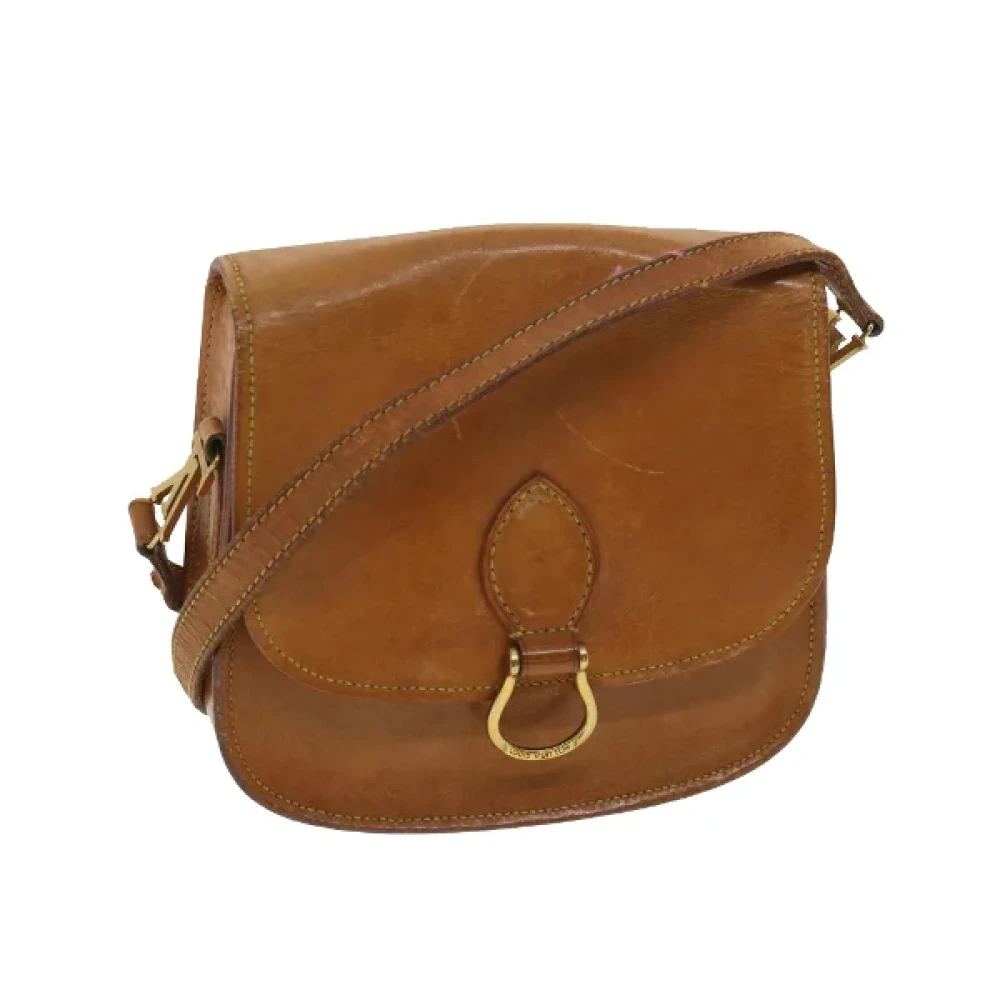 Louis Vuitton Vintage Beige Nomade Leren Clutch Planner Brown Dames
