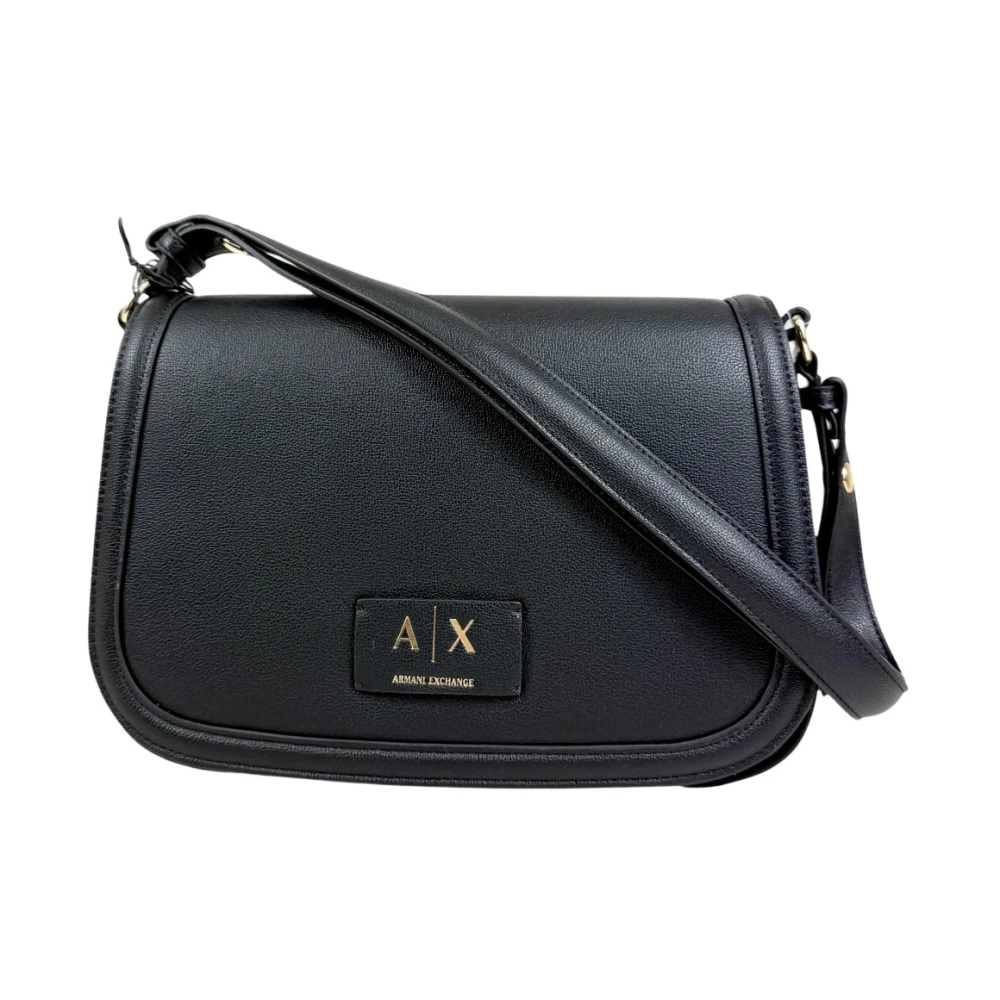 Armani Exchange Women's Black Cross Body Bags, One Size, Tory Messenger Bag M