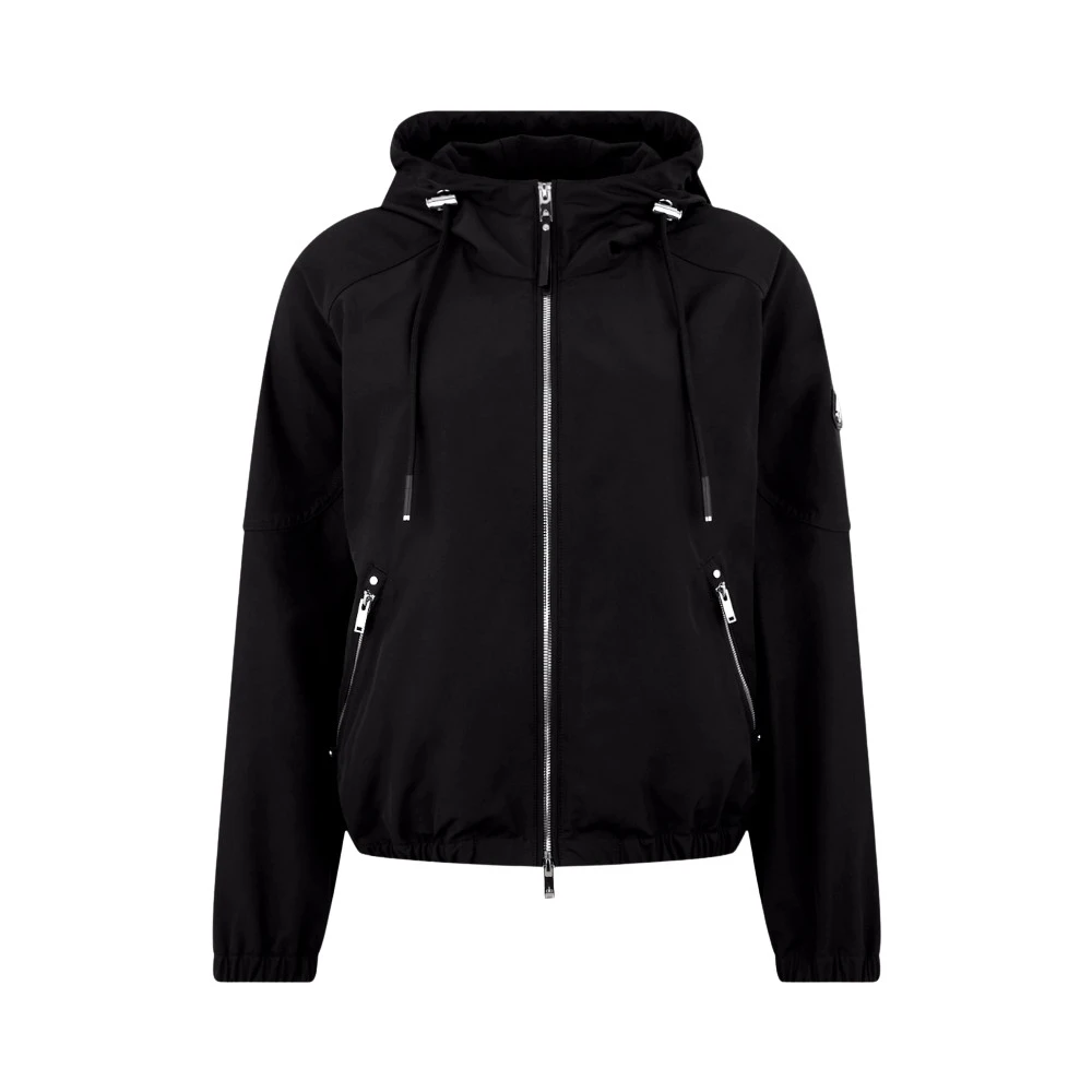 Moose Knuckles Women's Black Light Jackets, S, Elevate Hooded Jacket