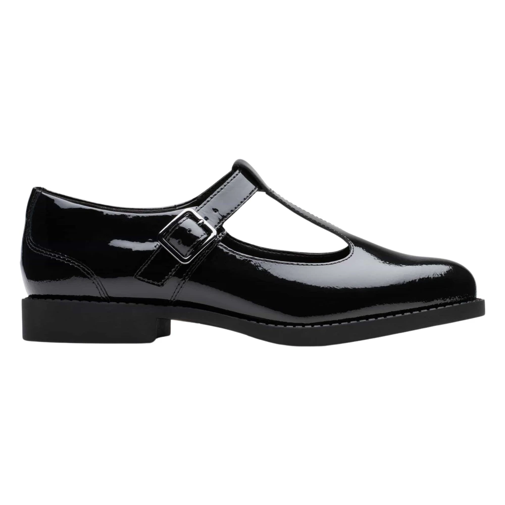 Clarks Girls Black Kids Shoes, 38 Eu, Tapa Hope Youth