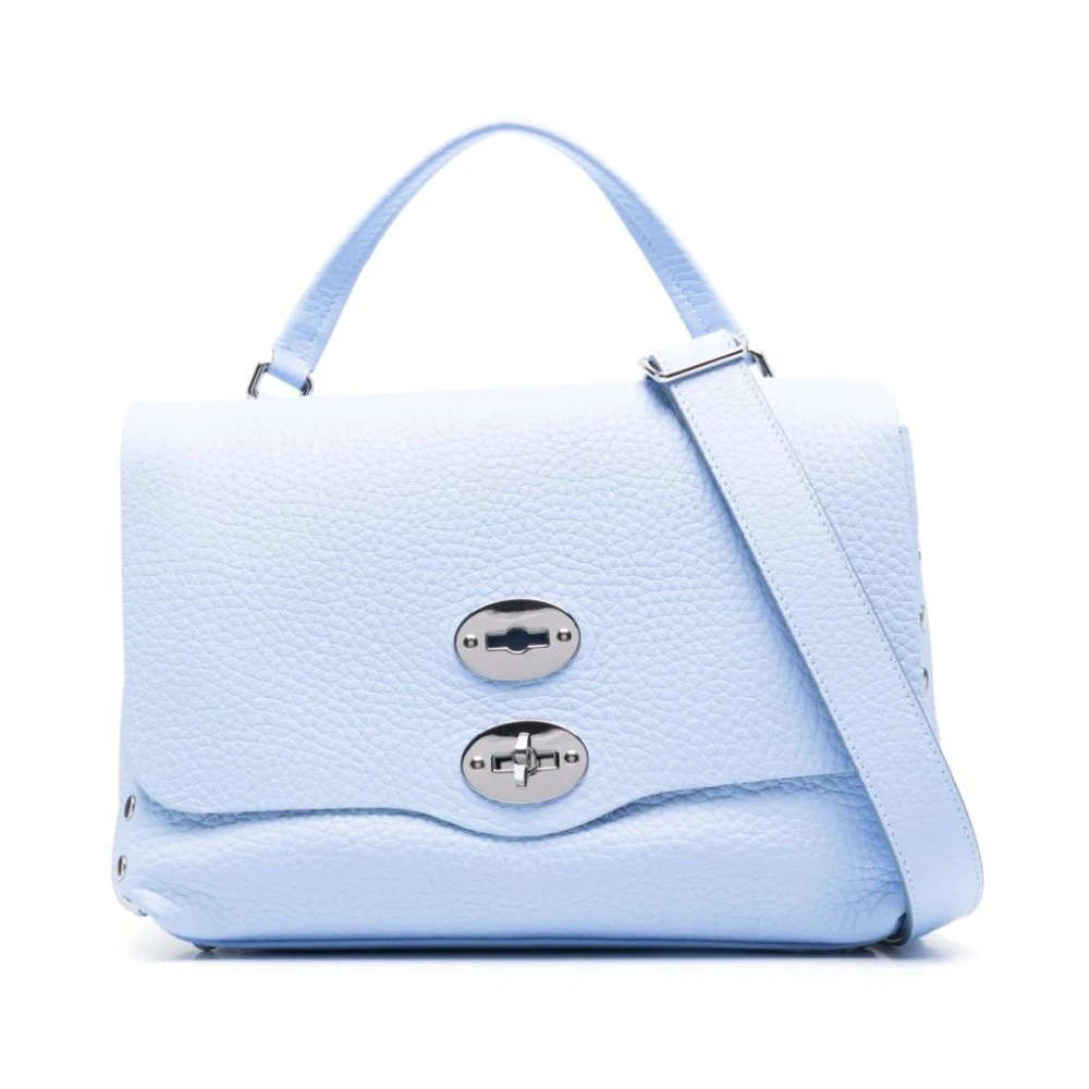 Zanellato Blauwe Foldover Top Tas Blue Dames