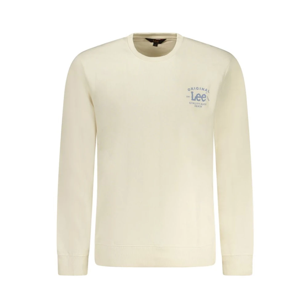 Lee Beige Cotton Men Sweatshirt - L - Image 3