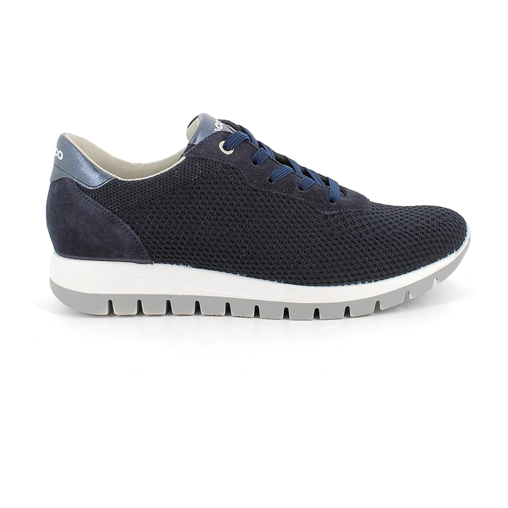 Igi&Co Sneaker met gebreid effect Dames Schoenen Blauw