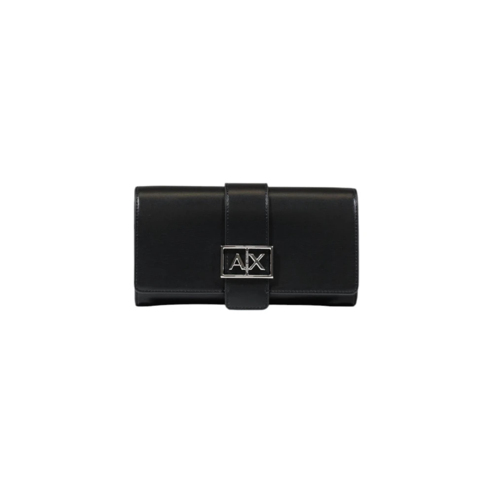 Armani Exchange Portemonnee met clip Black Dames