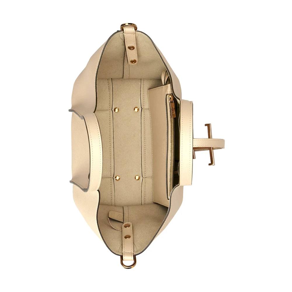 TOD'S Stijlvolle Winkelzak Beige Dames