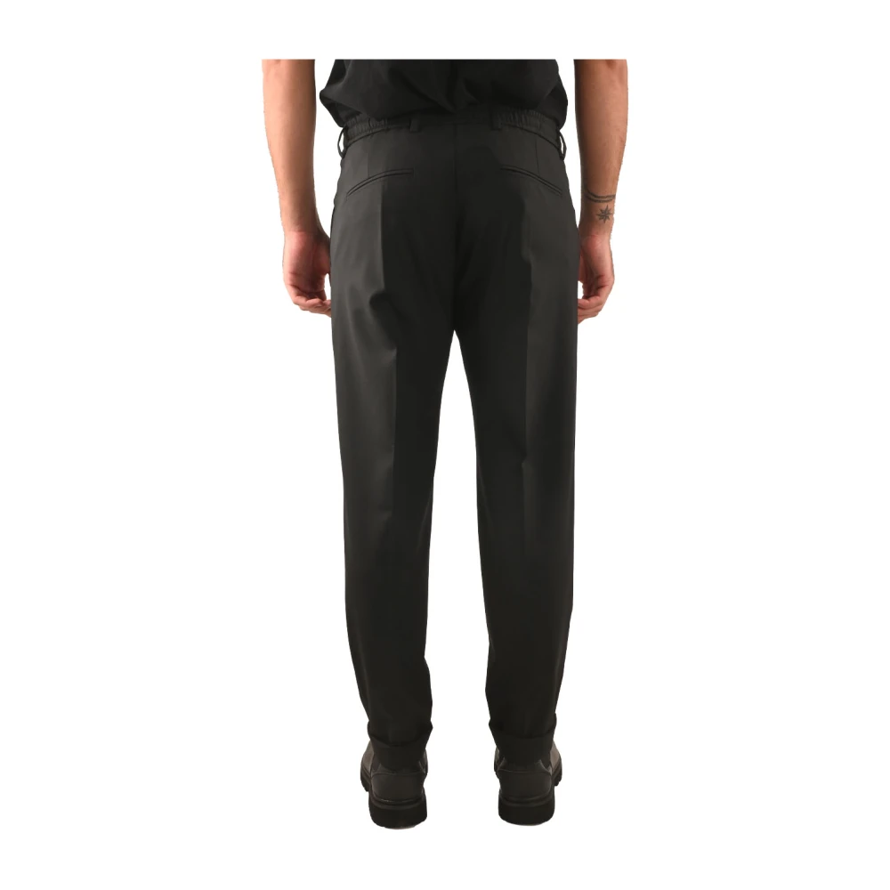 Liu Jo Elastische Taille Wollen Broek Black Heren