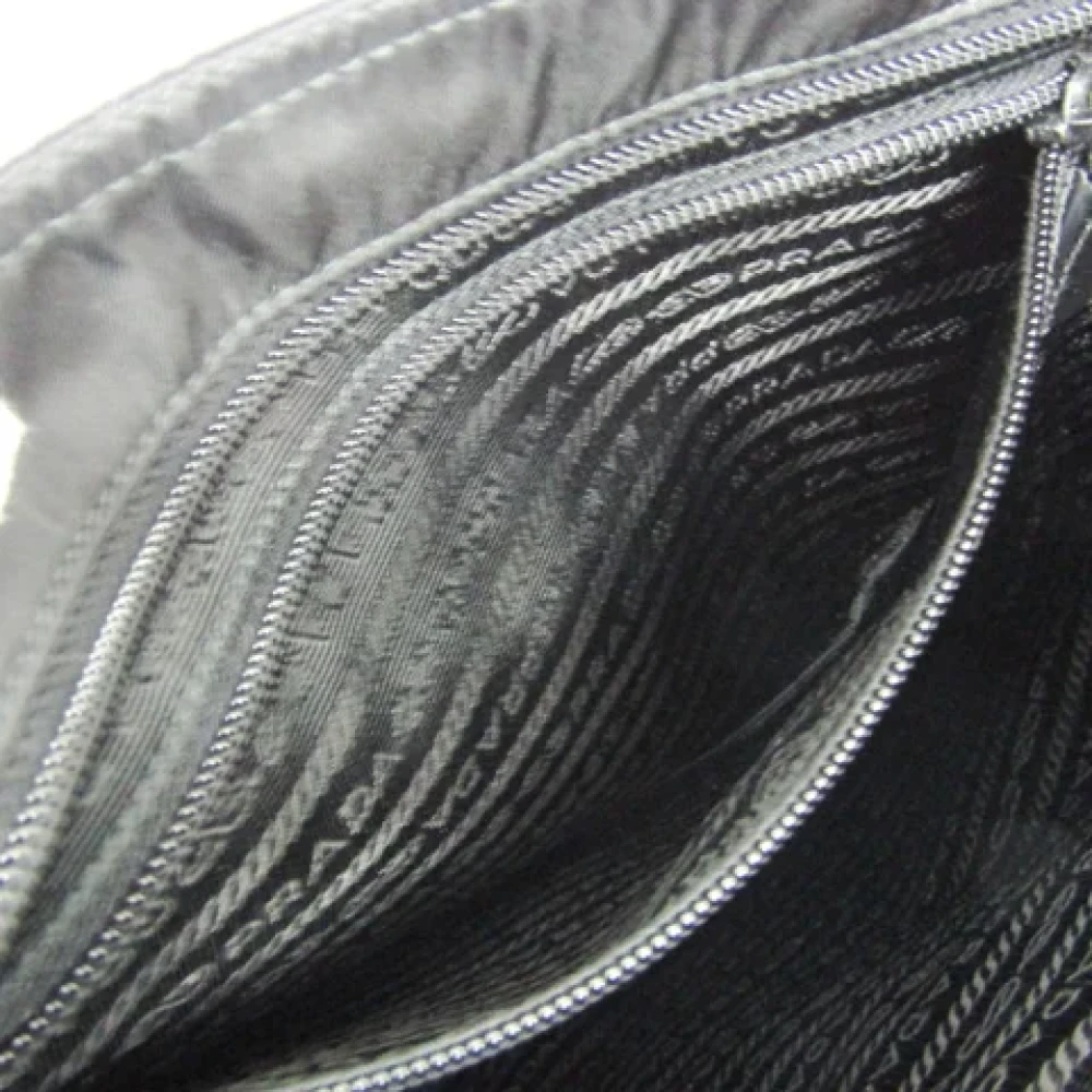 Prada Vintage Pre-owned Leather shoulder-bags Black Dames