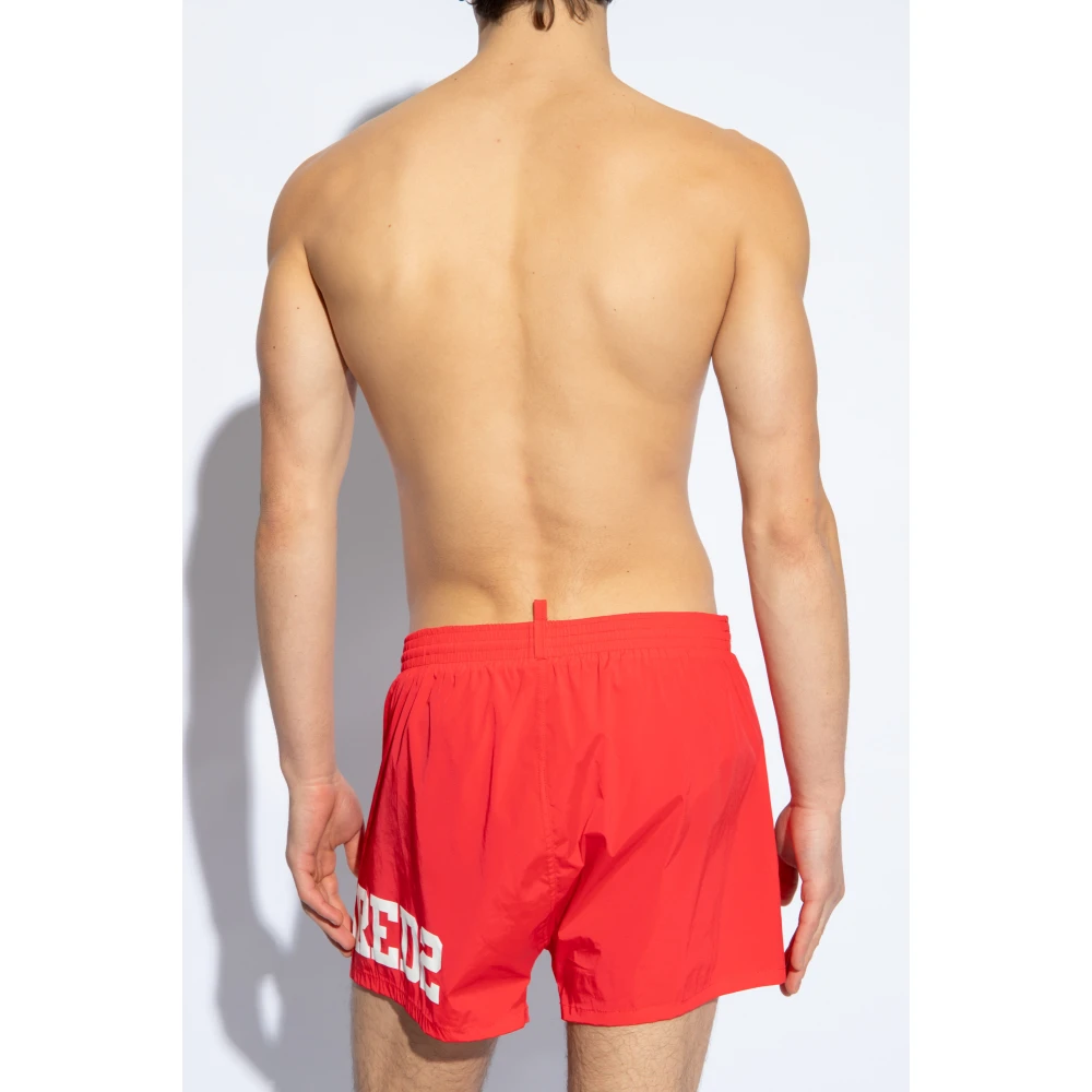 Dsquared2 Zwembroek met logo Red Heren