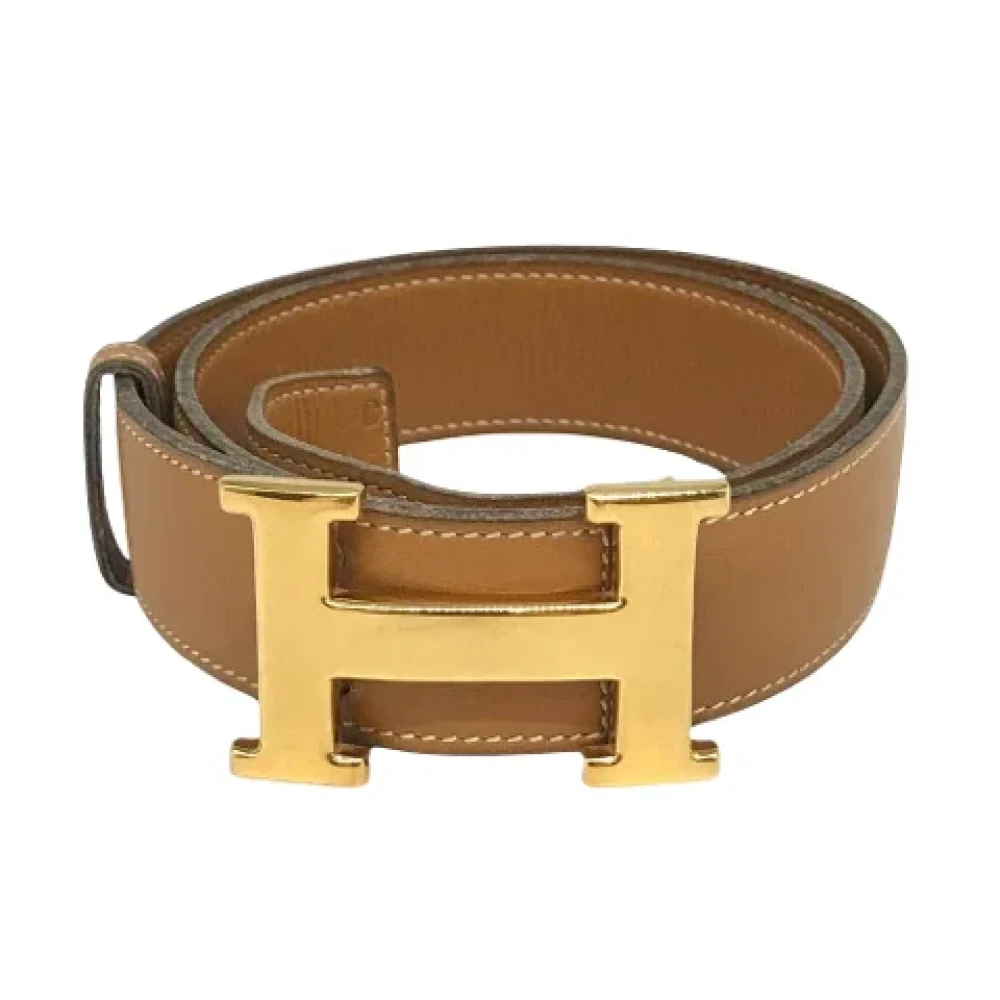 Hermès Vintage Pre-owned Leather belts Brown Heren