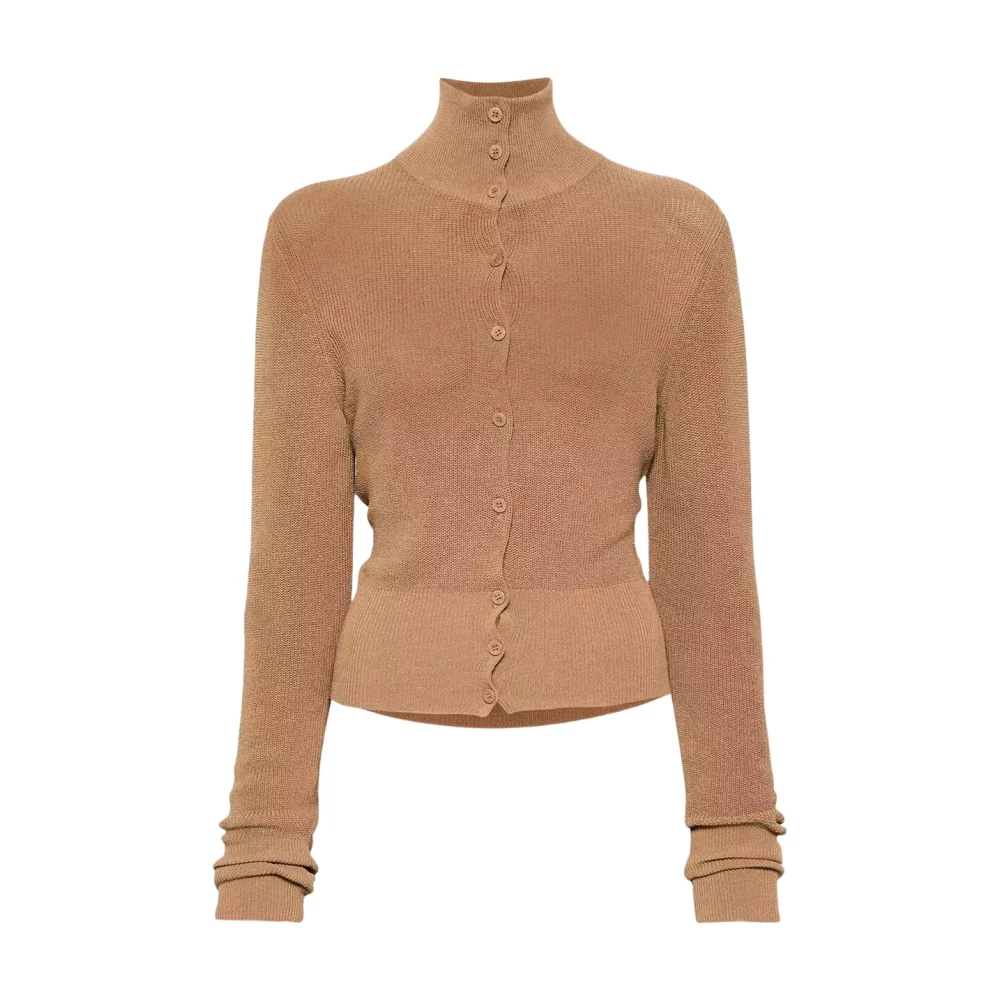 Aya Muse Bruine Gebreide Vest Faye Brown Dames