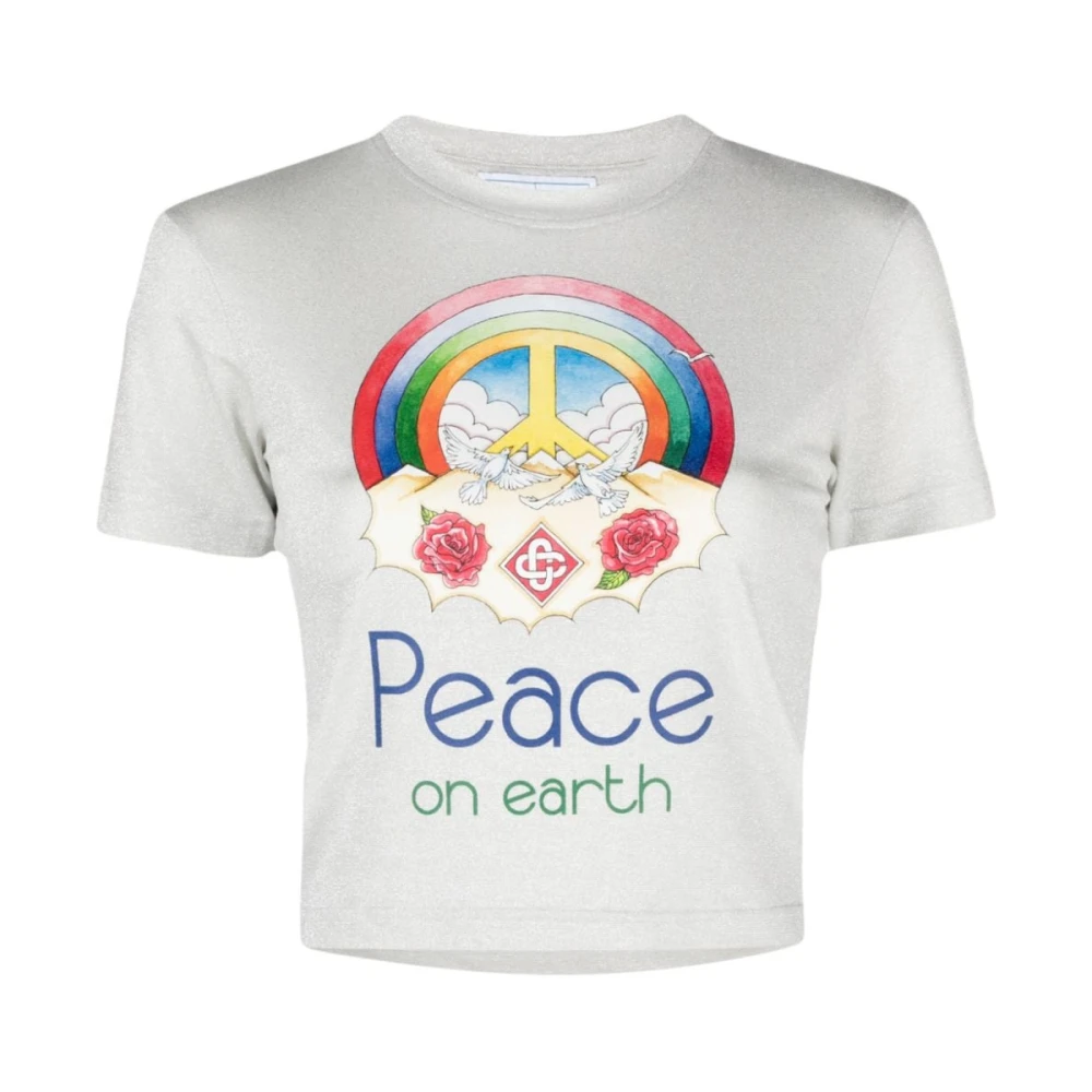 Casablanca Peace on Earth T-shirts en Polos Gray Dames