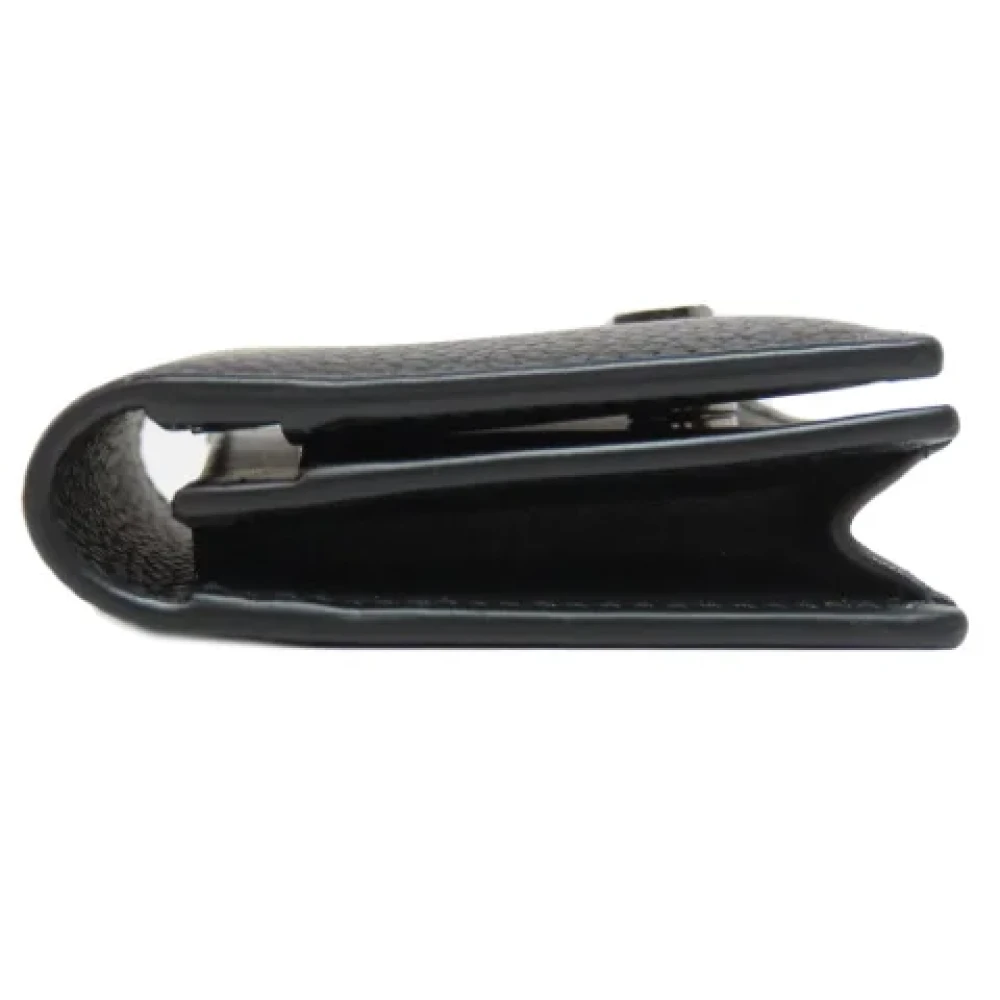 Dior Vintage Pre-owned Leather wallets Black Dames
