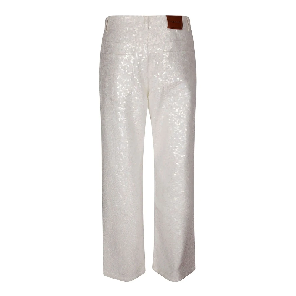 P.a.r.o.s.h. Witte Paillette Jeans White Dames