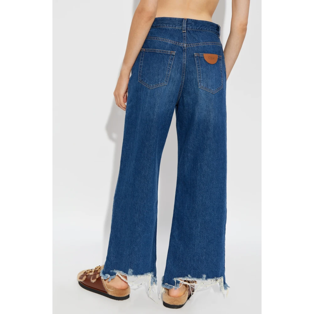 Chloé Jeans met vintage-effect Blue Dames