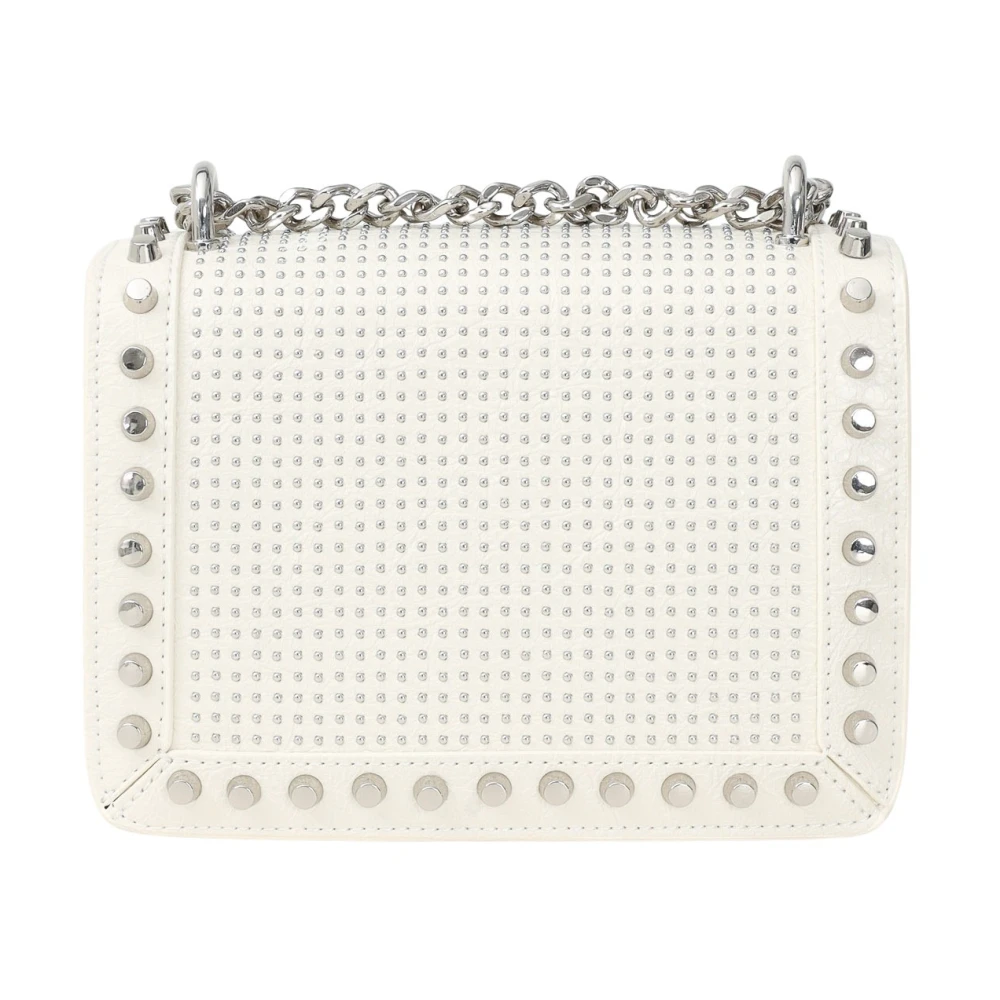 Richmond Witte Schoudertas met Zilveren Details White Dames