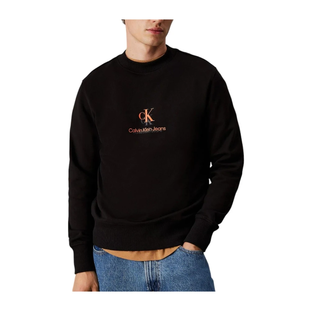 Calvin Klein Men's Black Shadow Logo Sweatshirt 2XL