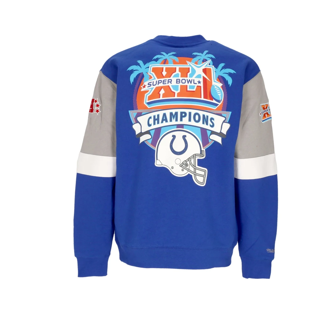 Mitchell & Ness Indianapolis Colts Crewneck Sweatshirt NFL Blue Heren