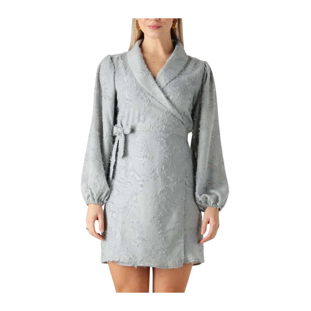 Notre-v Lichtblauwe Mini Jurk Nv-Fortune Blue Dames