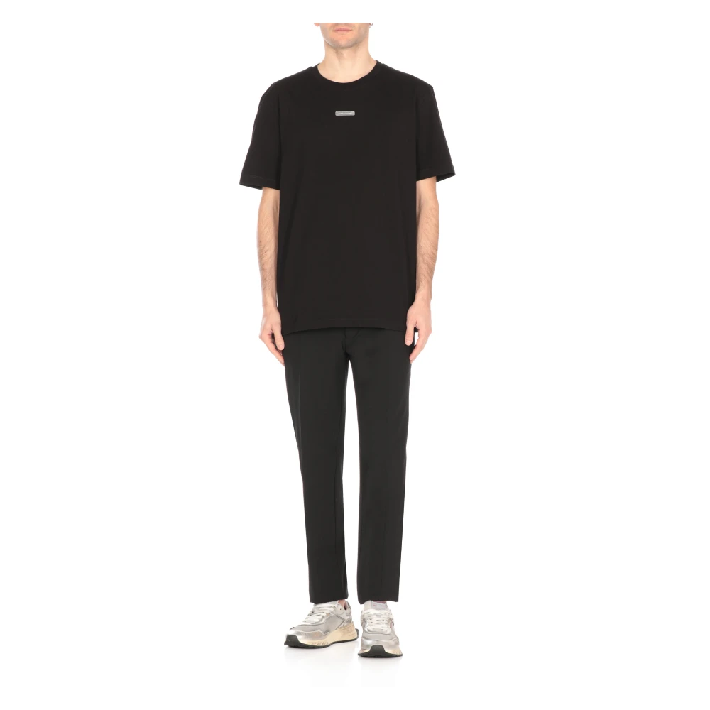 Dsquared2 Zwarte Katoenen Crewneck T-shirt met Logo Black Heren