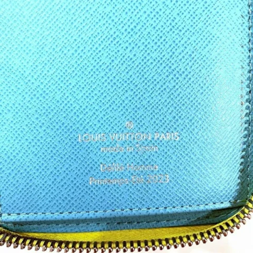 Louis Vuitton Vintage Pre-owned Canvas wallets Yellow Heren