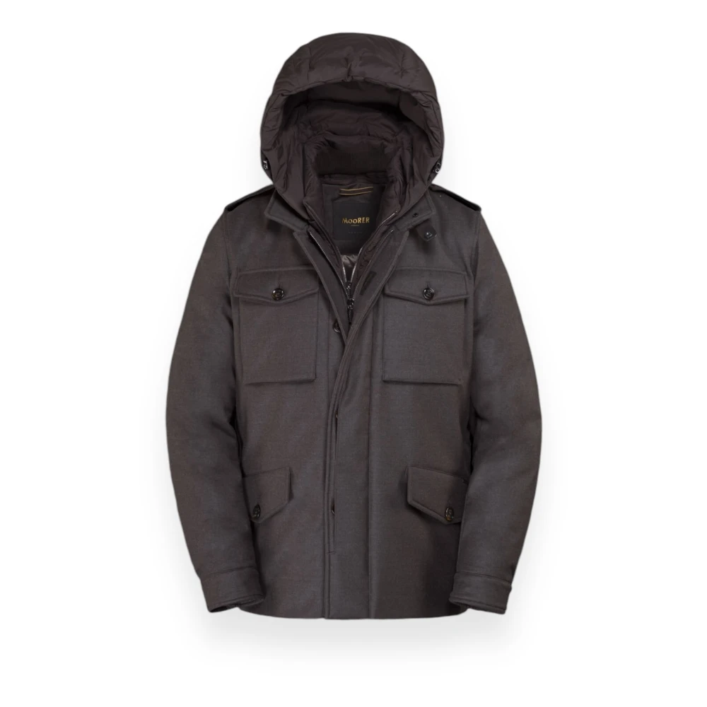 Moorer Men's Green Winter Jackets, S, Forest Coat For