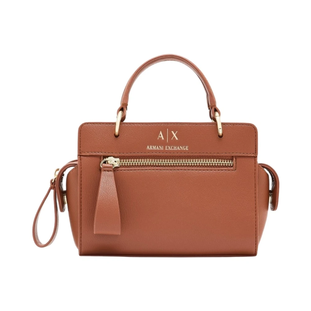 Armani Exchange Donna Marrone Shopping Bag