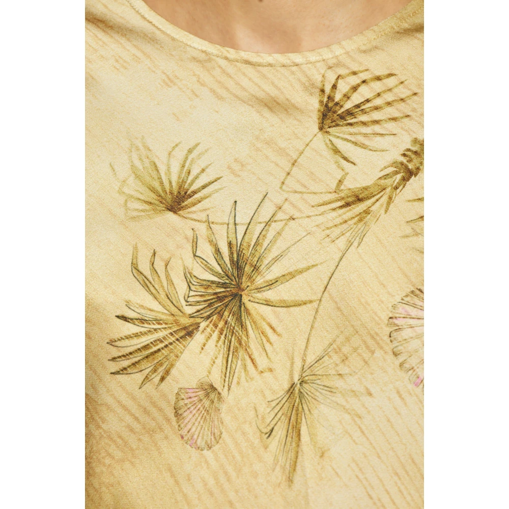 Forte Jurk met print Beige Dames