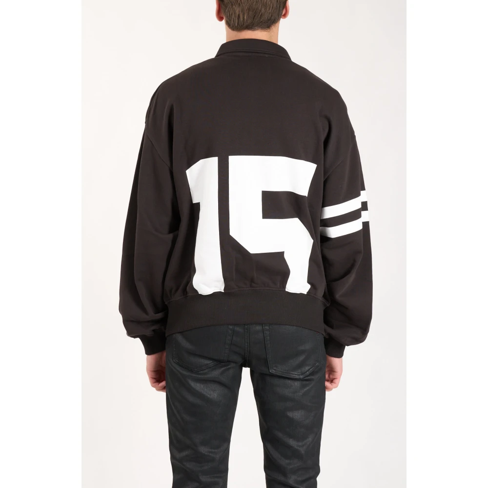 IH NOM UH NIT Polo shirt met knopen en logo Brown Heren