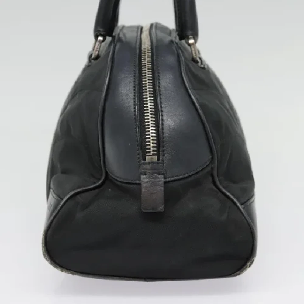 Prada Vintage Pre-owned Nylon handbags Black Dames