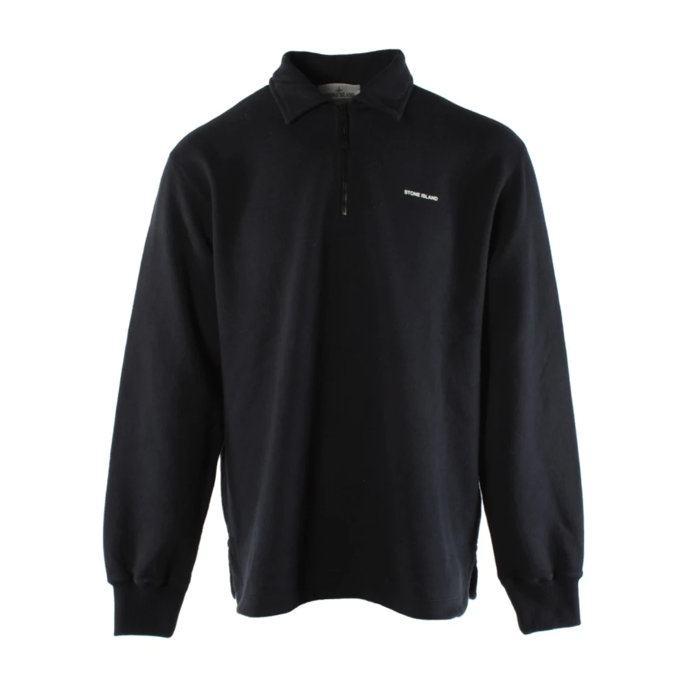 Stone Island Blauwe Katoenen Heren Trui Blue Heren