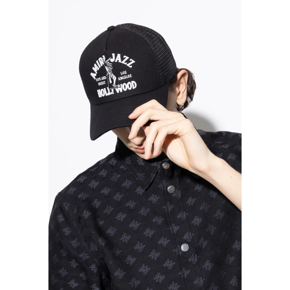Amiri Baseballpet Black Heren