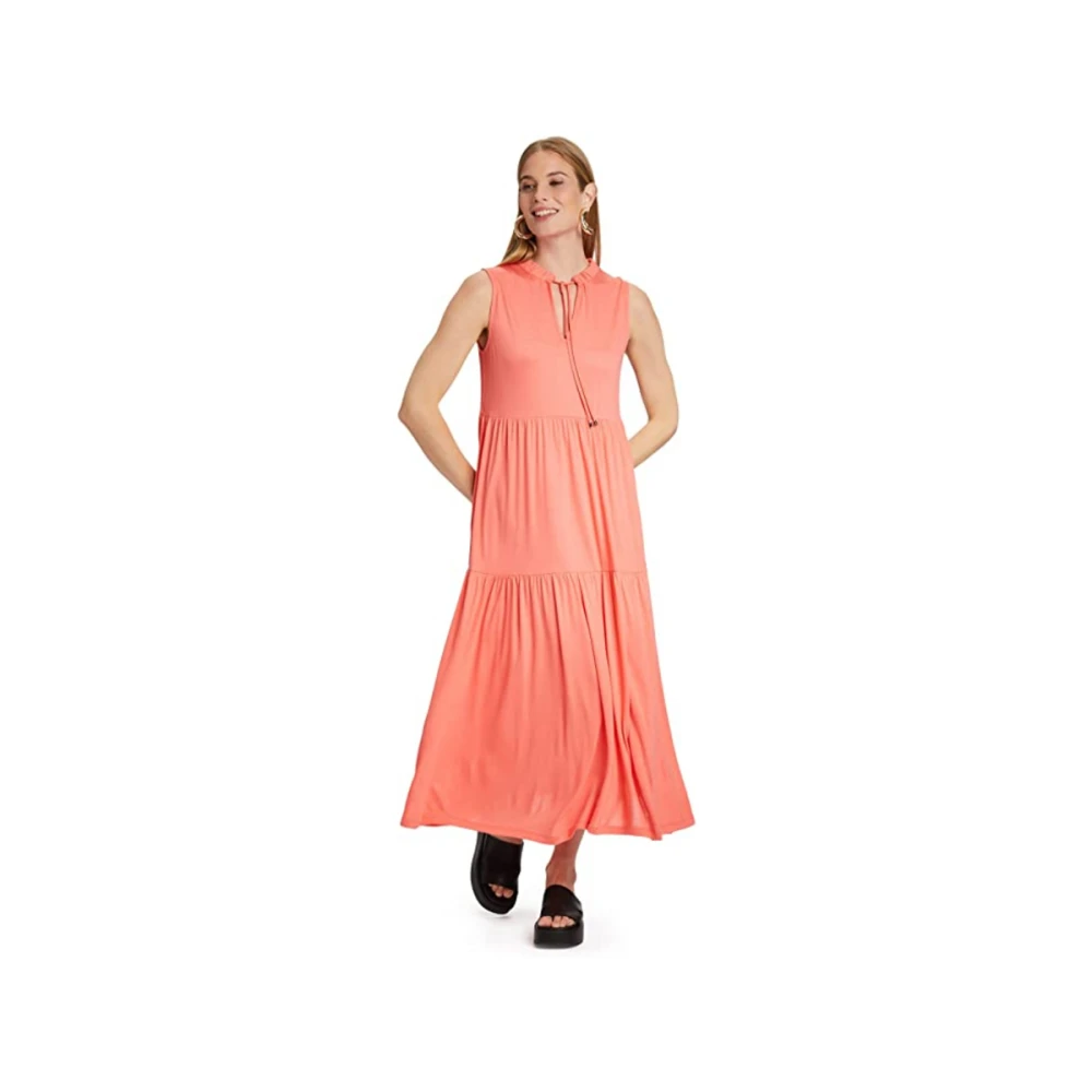 Betty Barclay Casual Jurk met Kraag Pink Dames