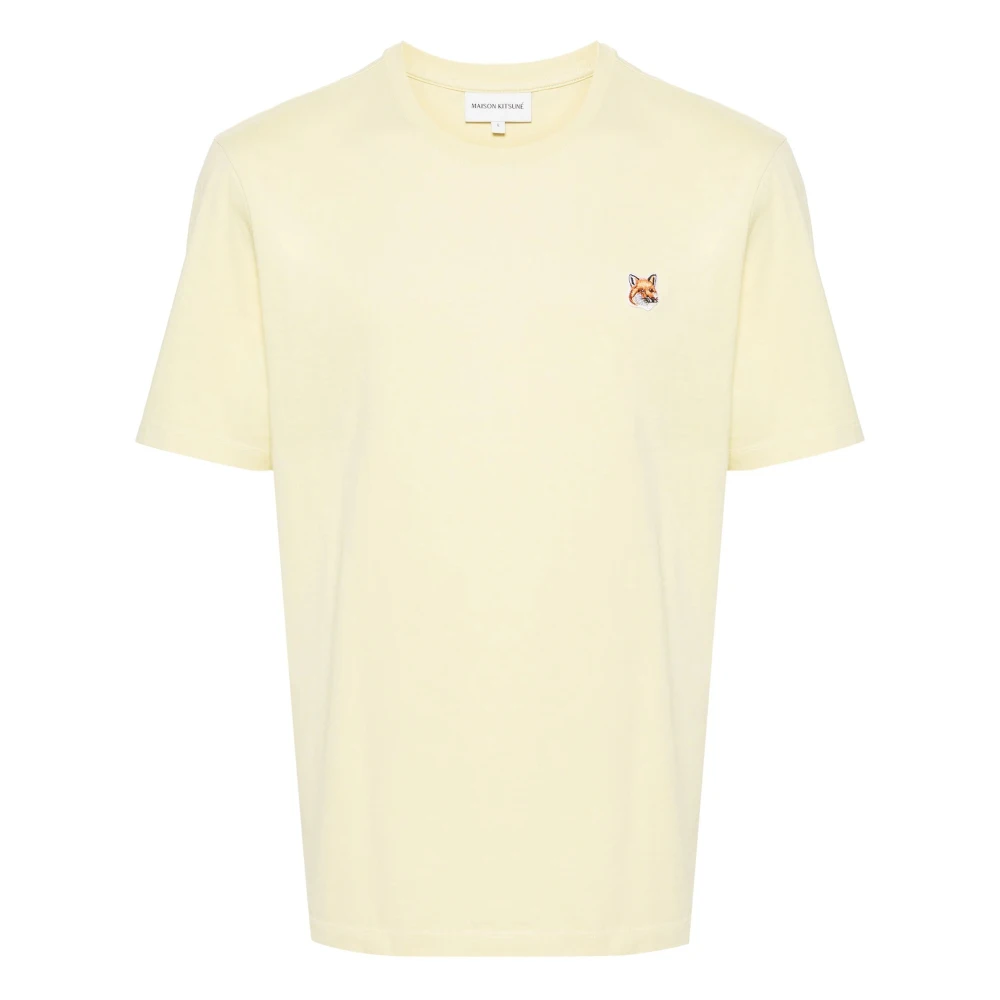 Maison Kitsuné T-Shirts Yellow Heren