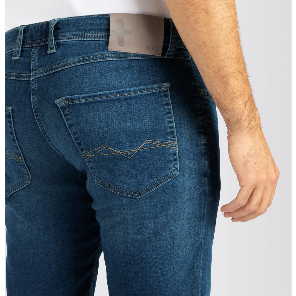 MAC Licht Sweat Denim Bermuda Shorts Blue Heren