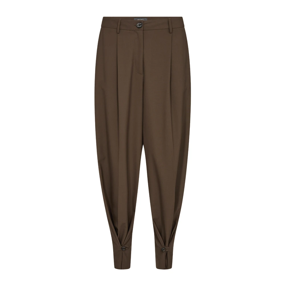 MOS MOSH Rain Drum Loszittende Broek Brown Dames