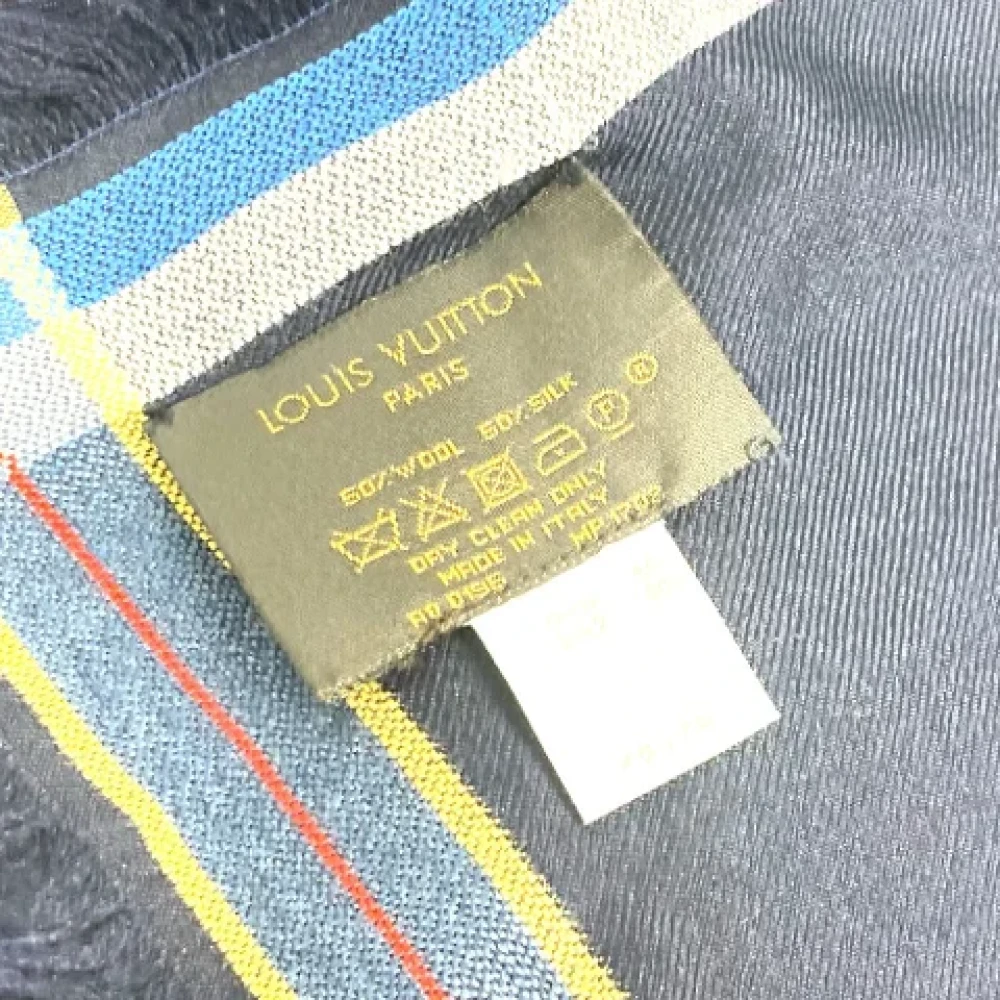 Louis Vuitton Vintage Pre-owned Silk scarves Blue Dames