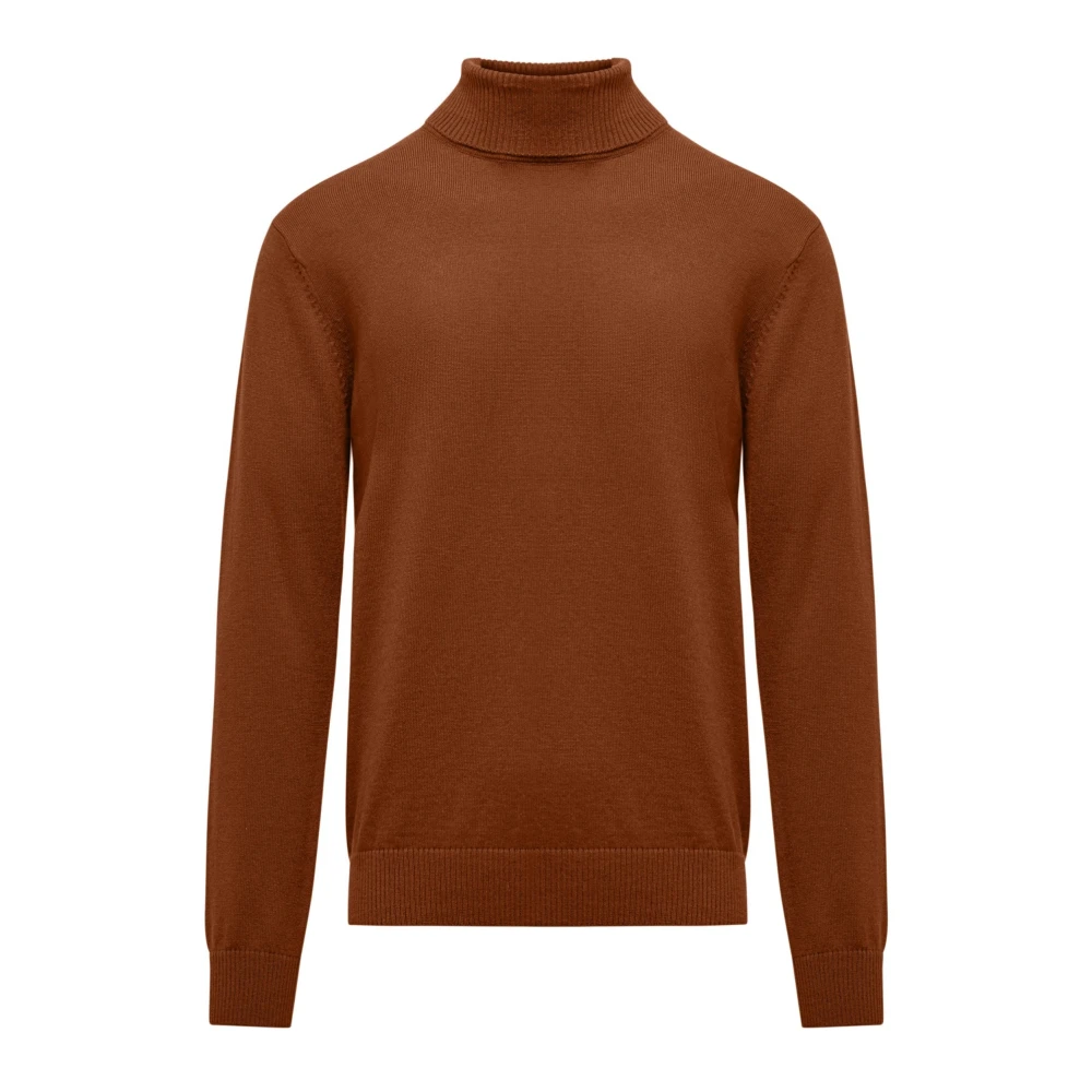 BomBoogie Mjuk Turtleneck Sweater Brown, Herr