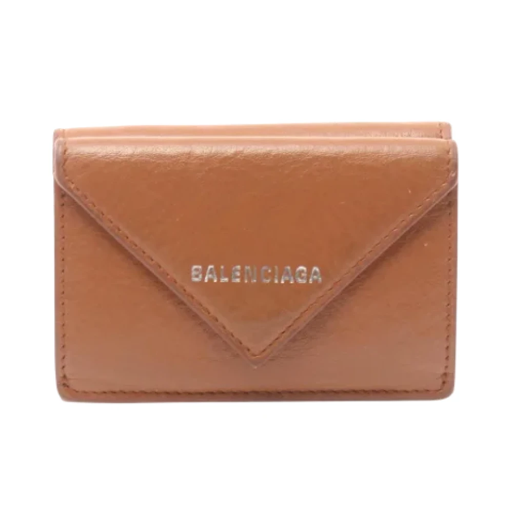 Balenciaga Vintage Pre-owned Leather wallets Brown Dames