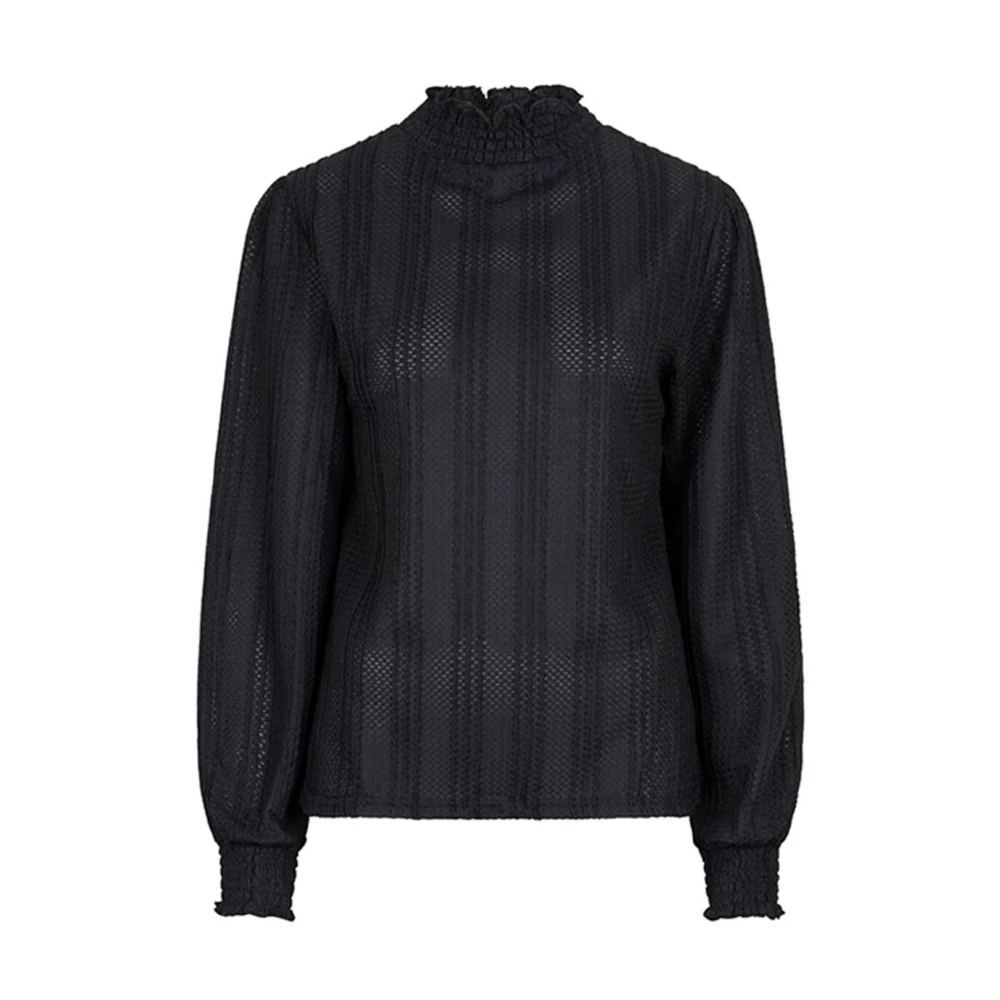Lofty Manner Sadie Lange Mouw Top Black Dames
