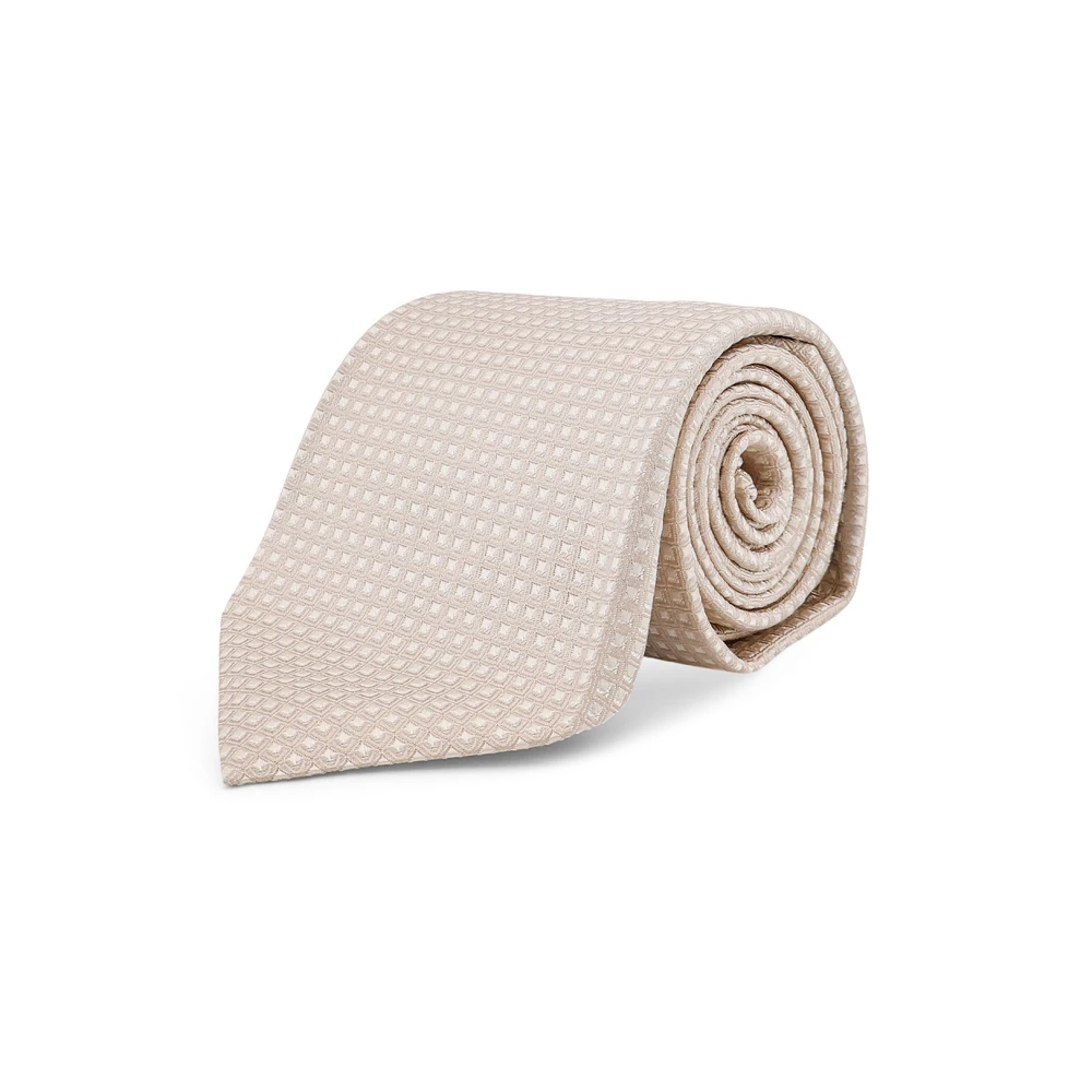 Tom Ford Men's Beige Silk Jacquard Tie