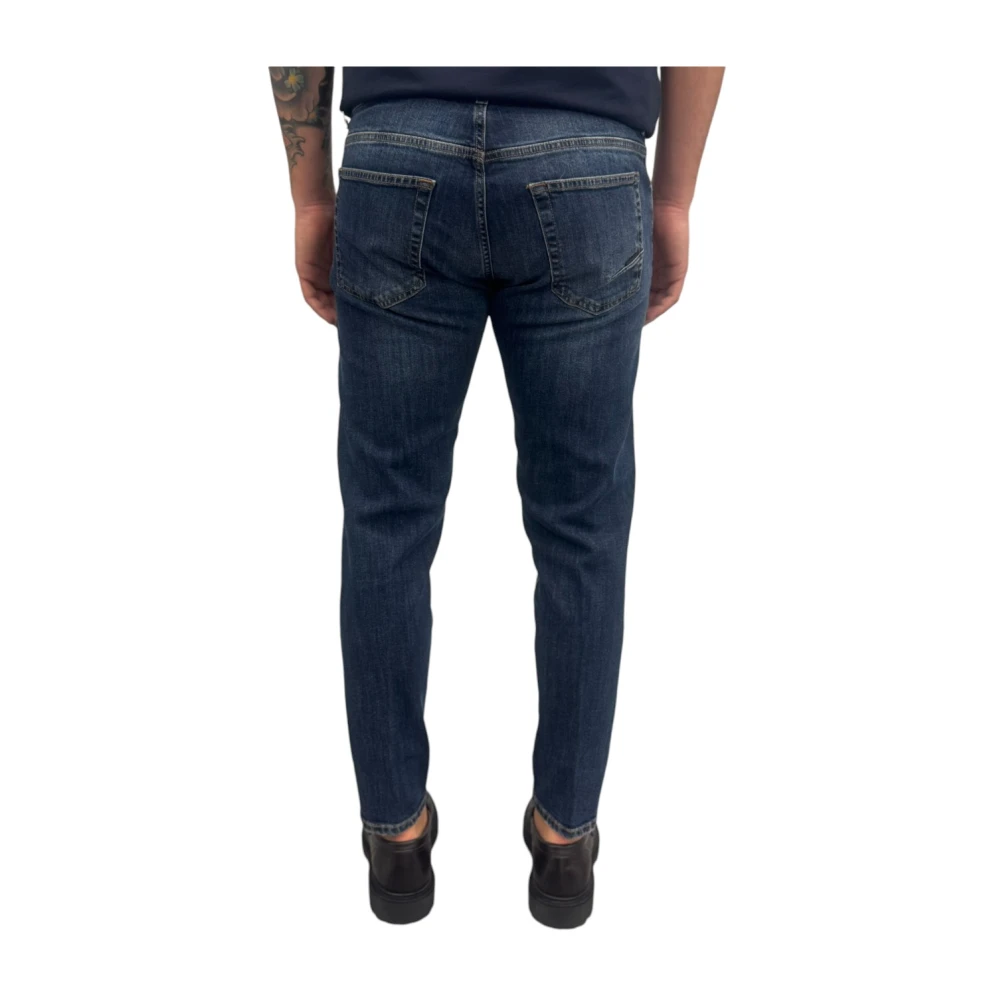 Michael Coal Katoen Stretch Jeans Blue Heren