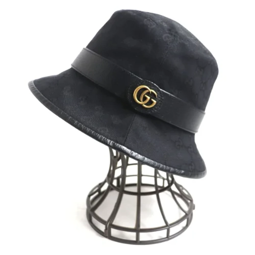 Gucci Vintage Pre-owned Fabric hats Black Heren