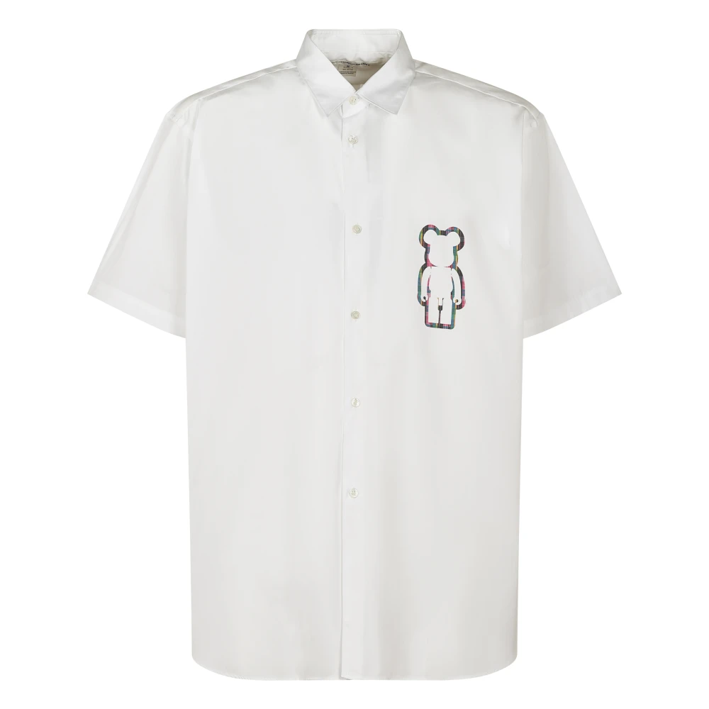 Comme Des Garçons Men's White Stylish Shirts Collection - Short Sleeve Shirts - S - Shirts